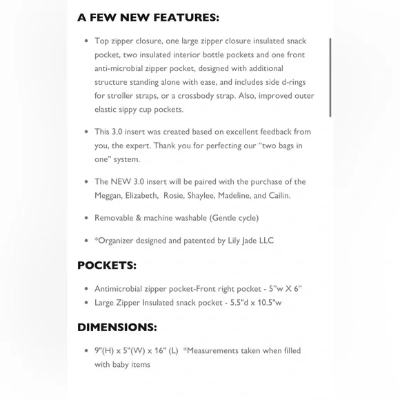 Lily Jade diaper/travel organizer - Picture 2 of 10